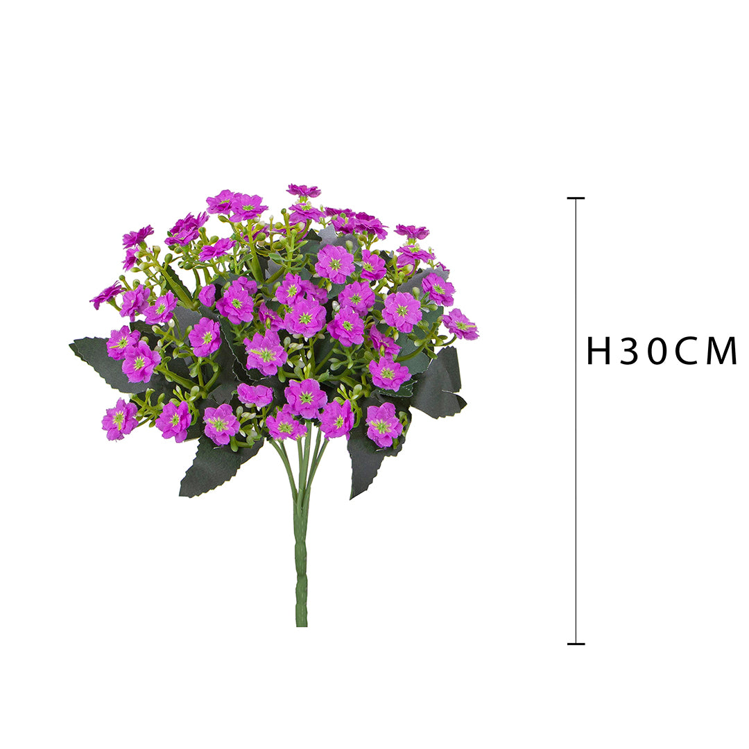 2 Pezzi • Bouquet artificiale di mini calanchoe • 30 cm