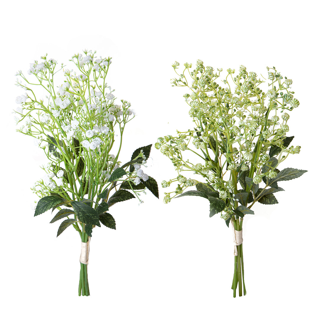 4 Pezzi • Cespuglio fiori artificiali gypsophila • 41,5 cm