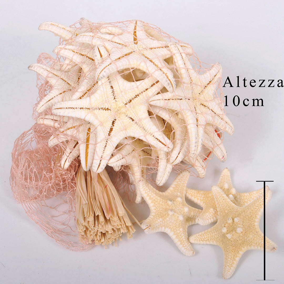 Stella in rete 3 buste da 20 pezzi • 5 cm