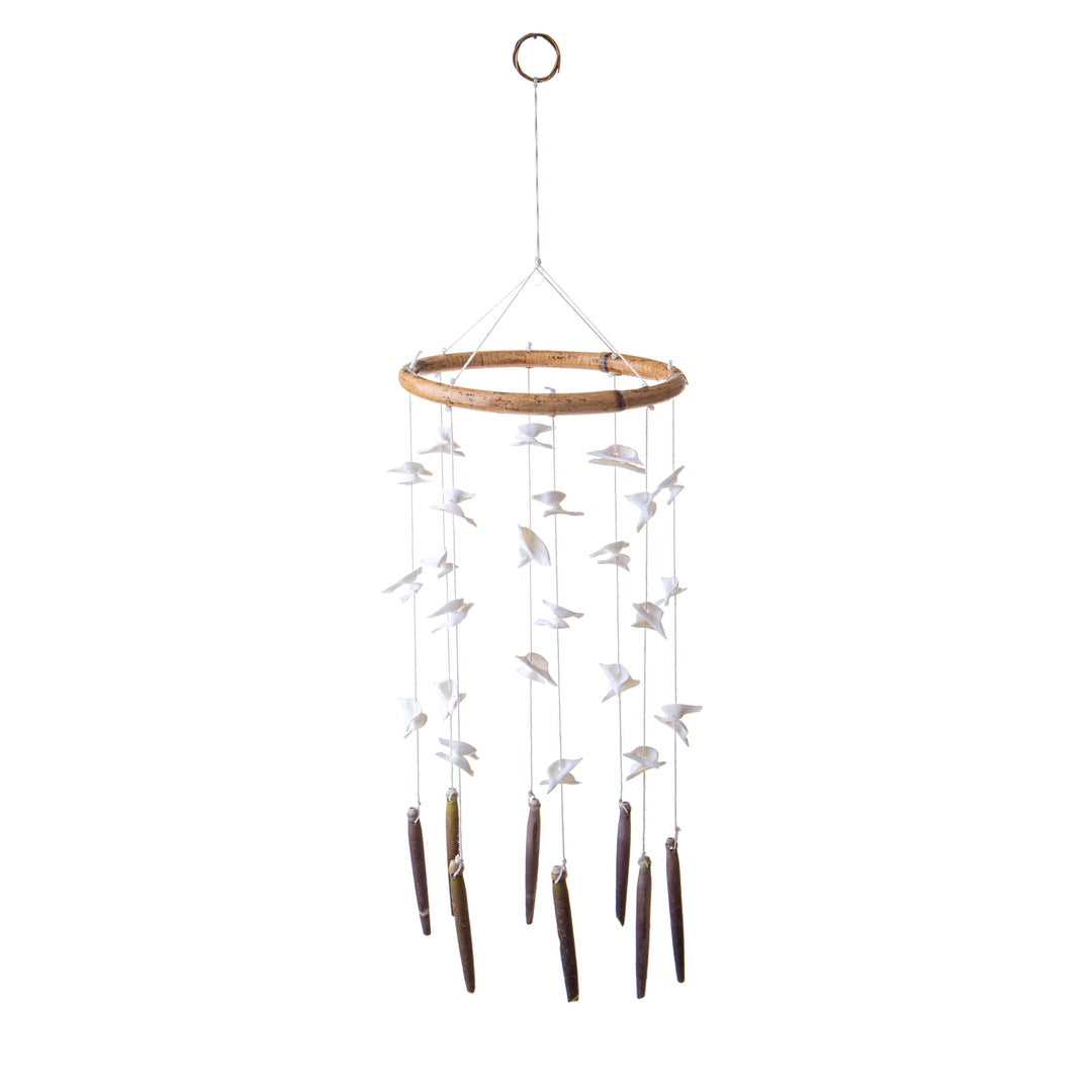 Anello con conchiglie nat • 56 cm