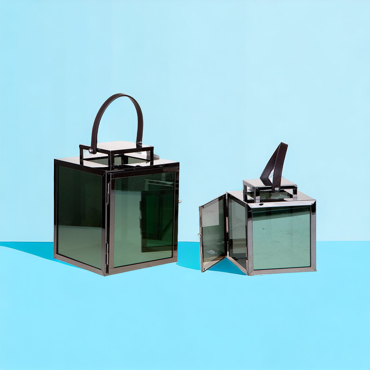 Set di 2 Lanterna Metallo • 28 cm