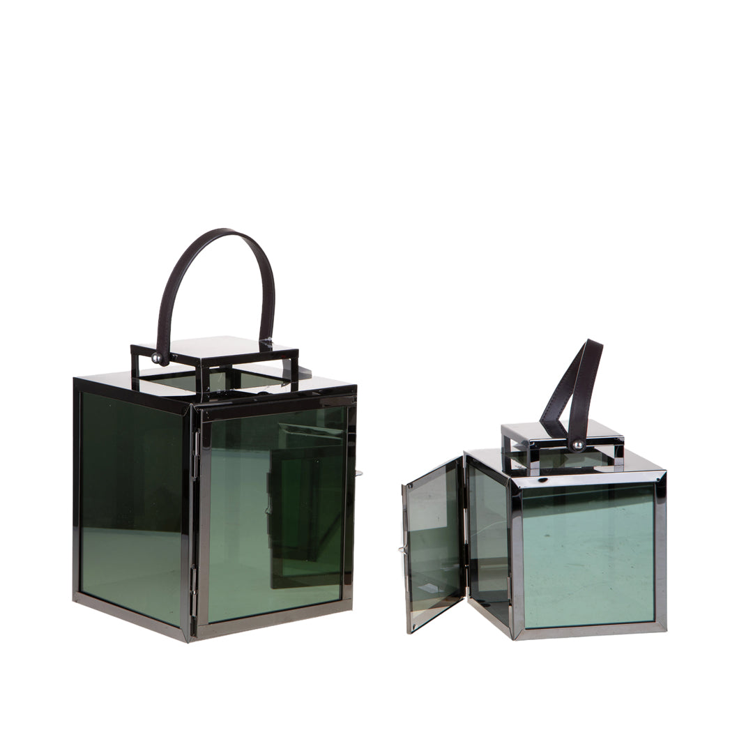 Set di 2 Lanterna Metallo • 28 cm