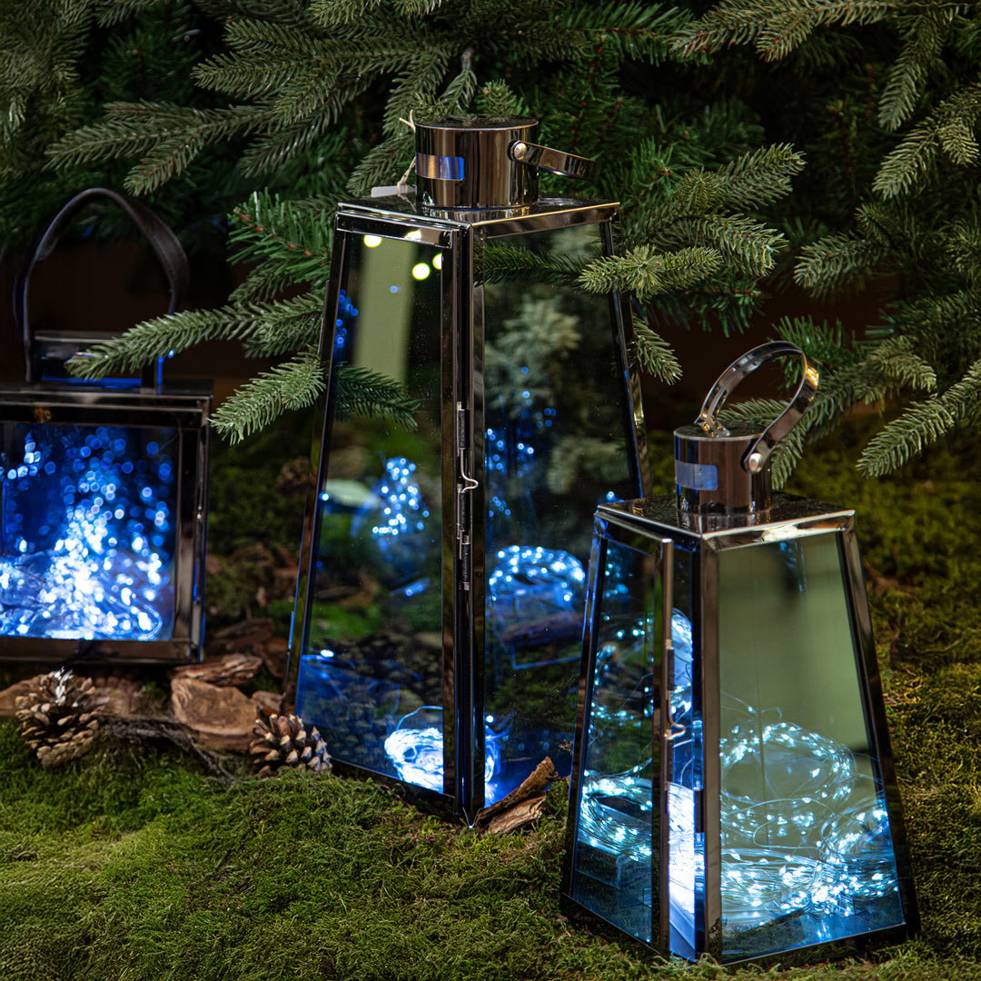 Set di 2 Lanterna Metallo • 38 cm