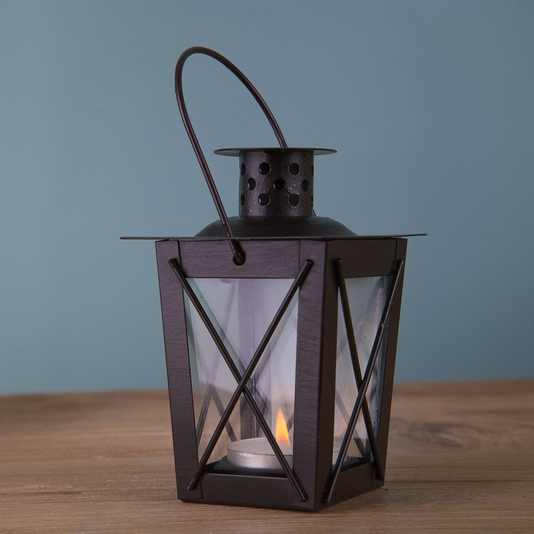 2 Pezzi • Lanterna Quadrata • 11,5 cm