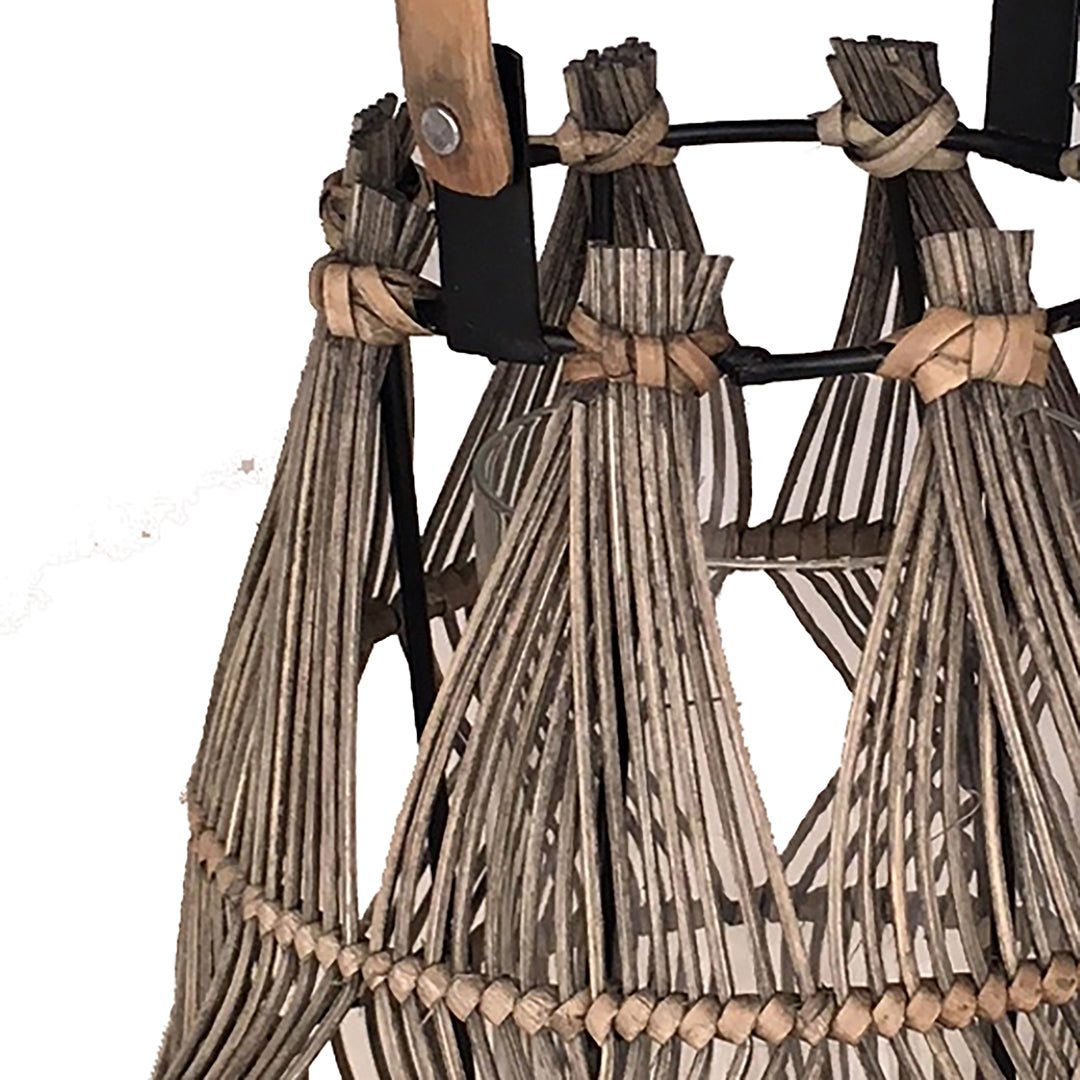 Lanterna in rattan • 42 cm