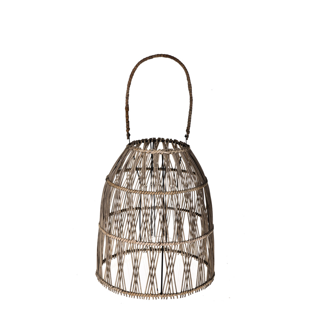 Lanterna rattan intrecciato • 32 cm