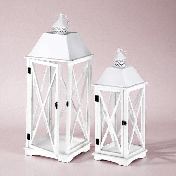 Set 2 lanterna in legno • 80 cm