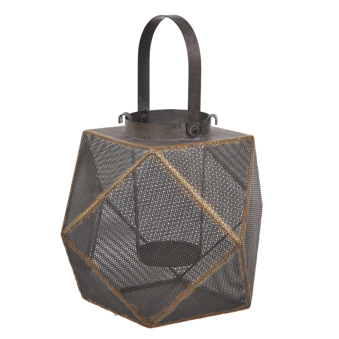 Lanterna in metallo con manico • 30 cm