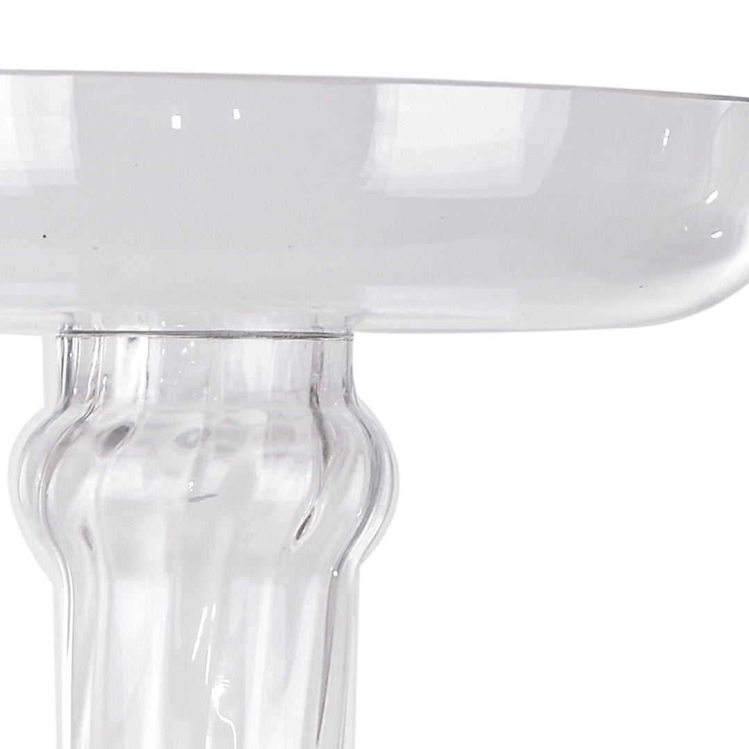 Porta candele in vetro • 71 cm