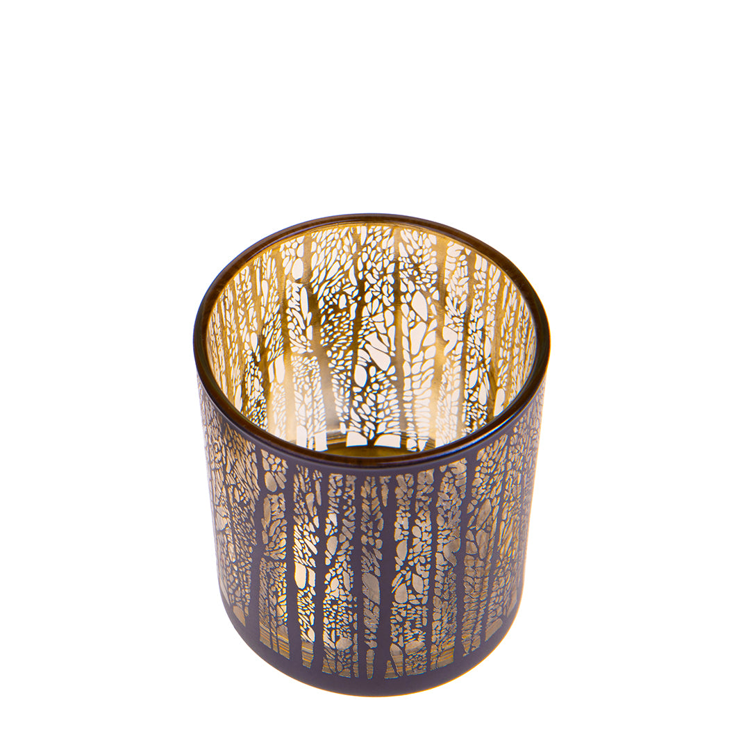 6 Pezzi • Porta tealight Con Alberi • 8 cm