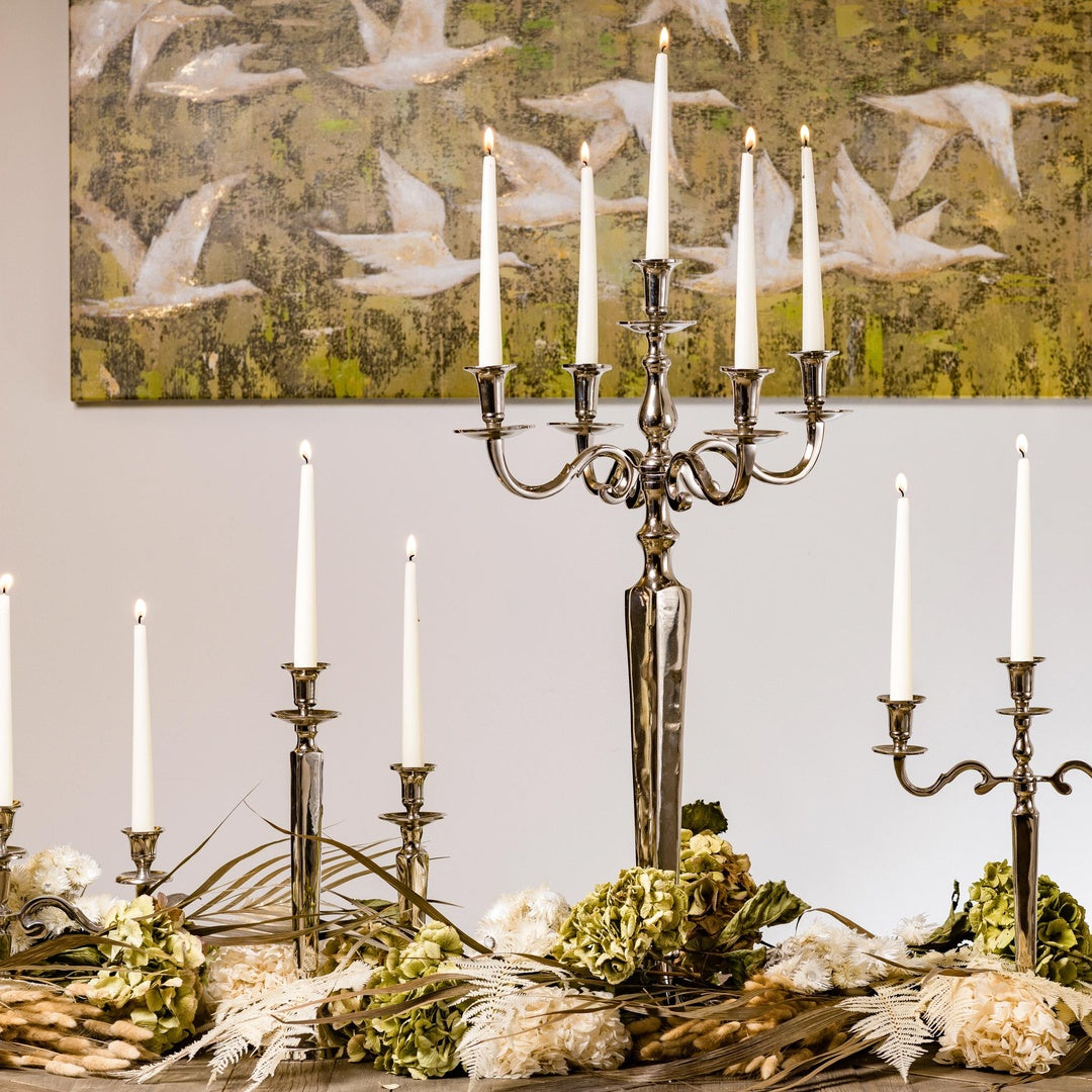 Candelabro metallo 5 bracci • 104 cm