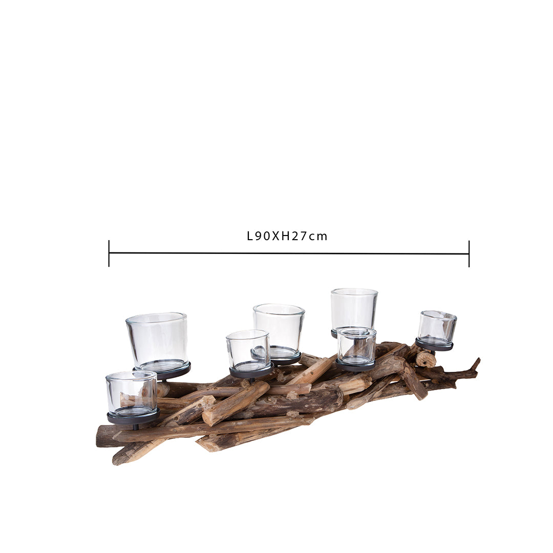 Porta Candele per 7  • 27 cm