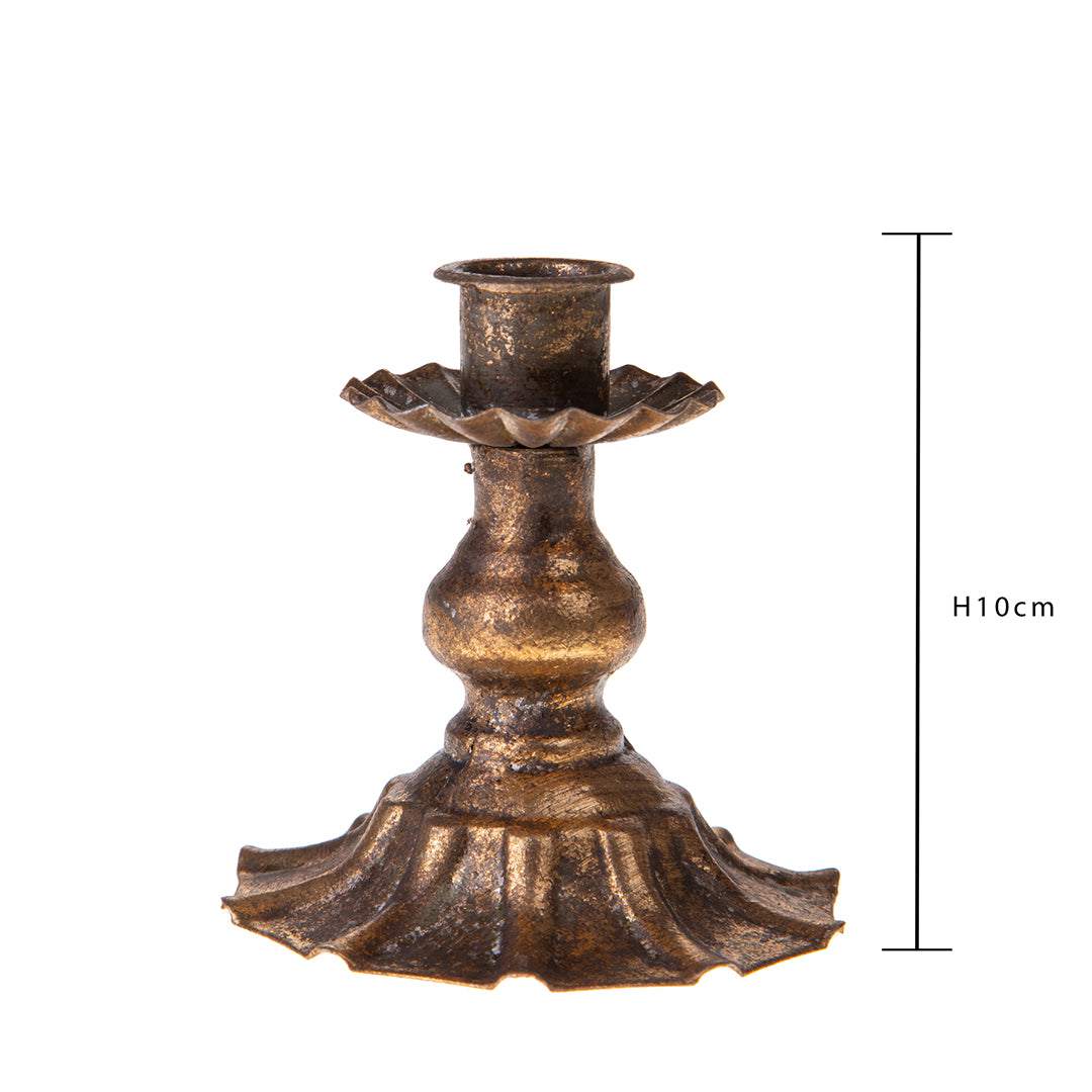 2 Pezzi • Porta Candela singolo • 10 cm