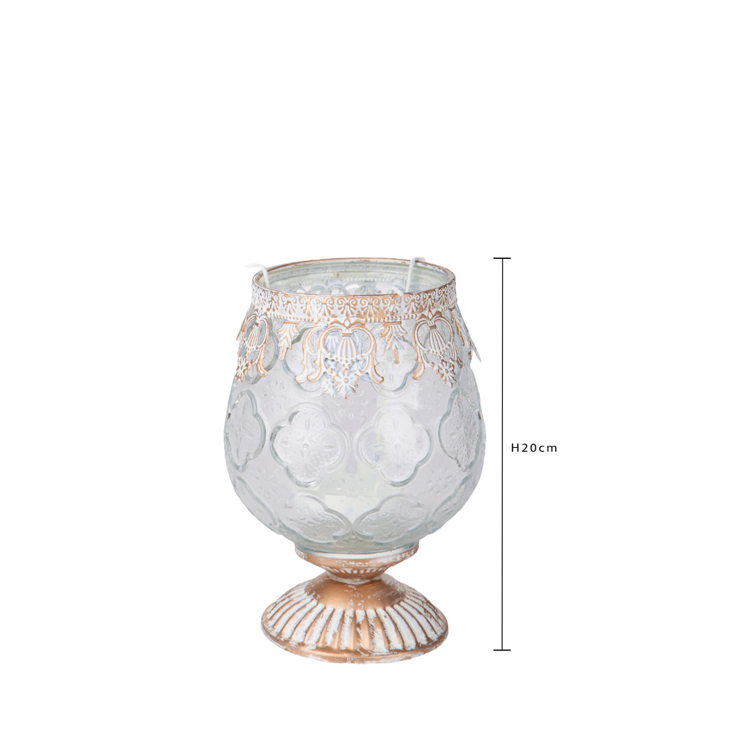 Porta tealight Decoro Metallo D.13 H20 • 20 cm