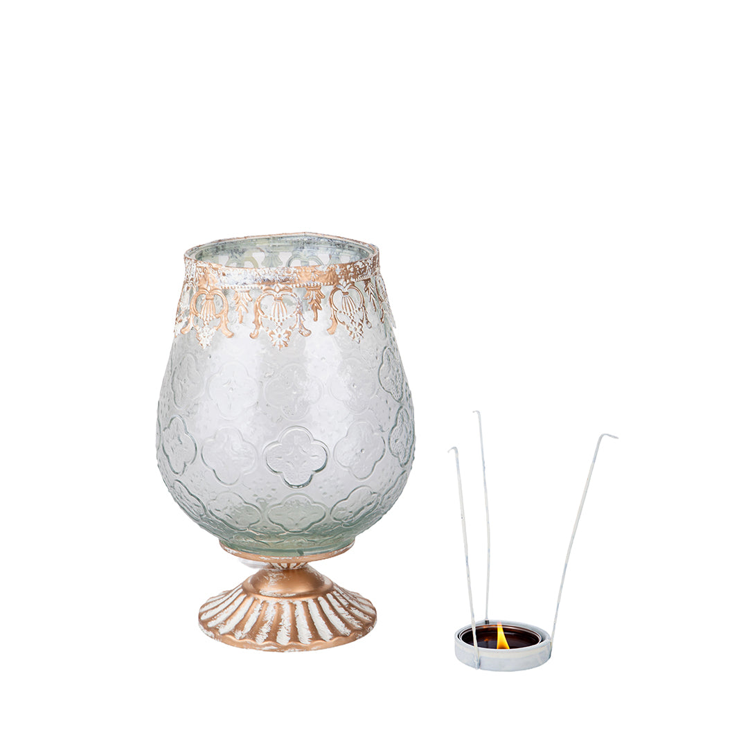Porta tealight Decoro Metallo D.13 H20 • 20 cm