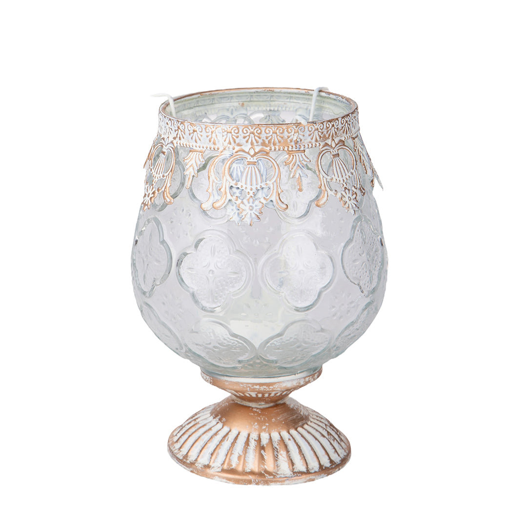 Porta tealight Decoro Metallo D.16 H24 • 24 cm