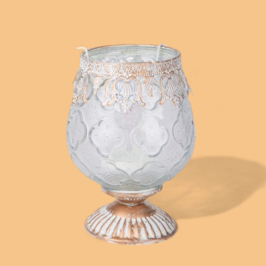 Porta tealight Decoro Metallo D.16 H24 • 24 cm