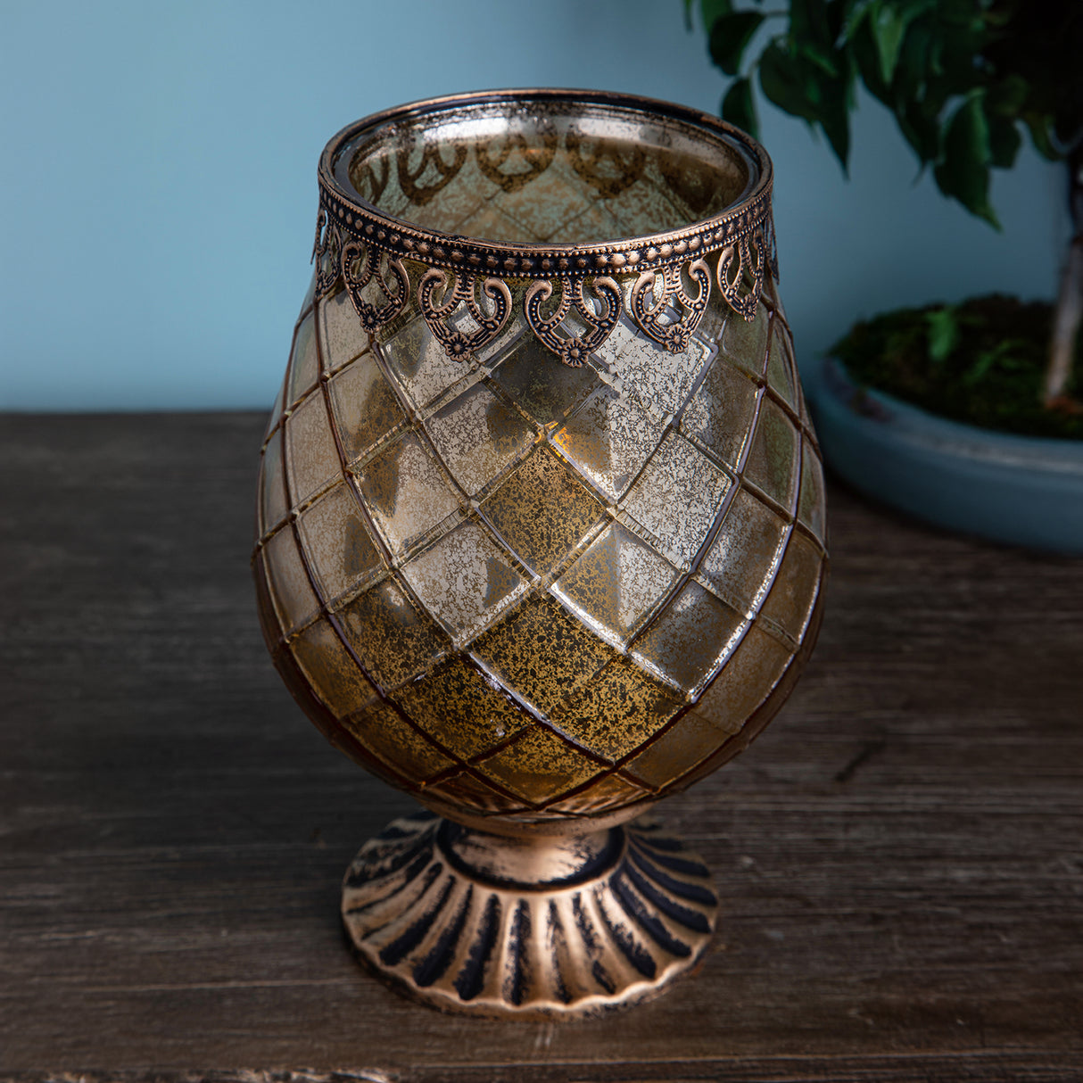 Porta tealight D.16 H24 • 24 cm