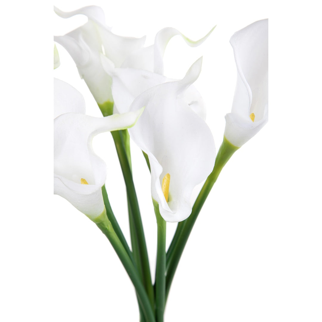 2 Pezzi • Calla artificiale composta da 8 fiori • 36 cm