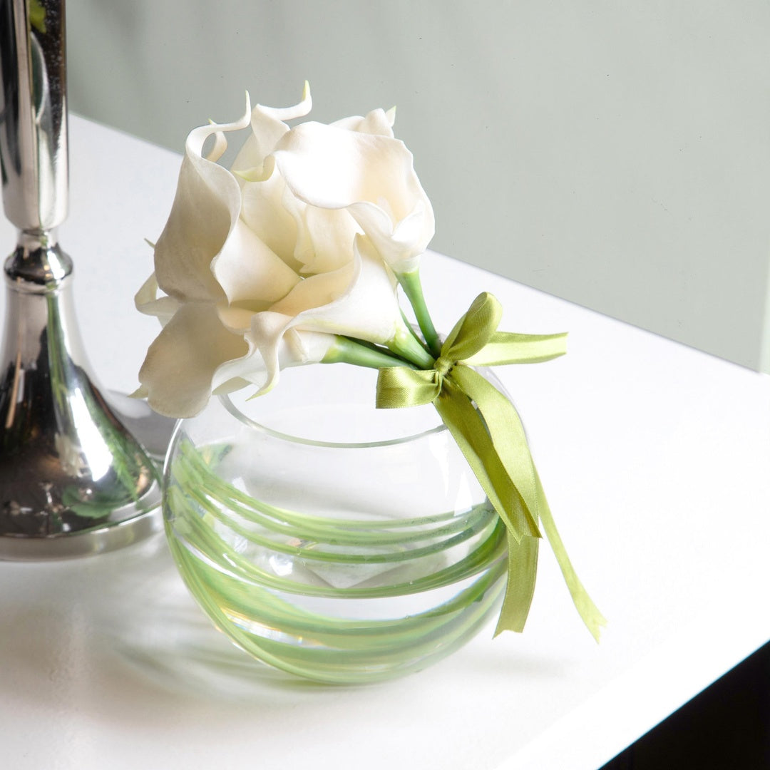 2 Pezzi • Calla artificiale composta da 8 fiori • 36 cm