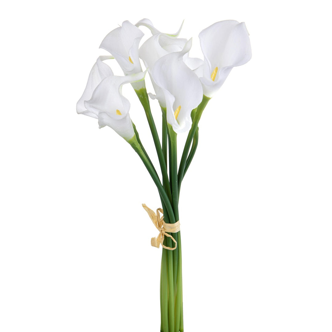 2 Pezzi • Calla artificiale composta da 8 fiori • 36 cm