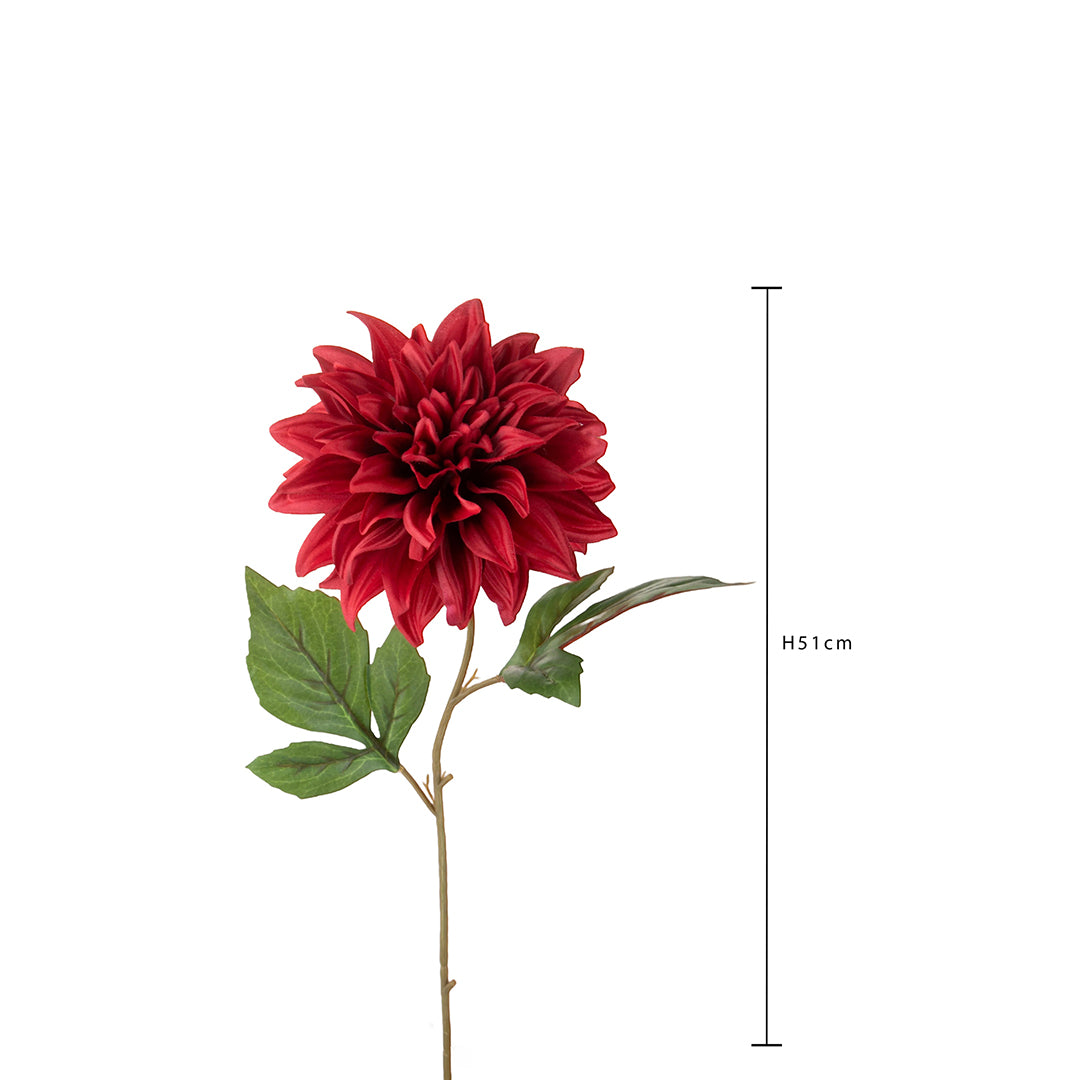 8 Pezzi • Dalia singola artificiale • 51 cm
