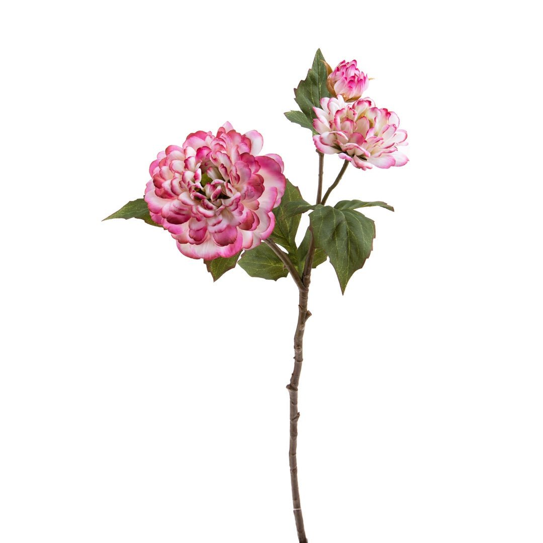 3 Pezzi • Fiore dalia artificiale 3 fiori • 59 cm