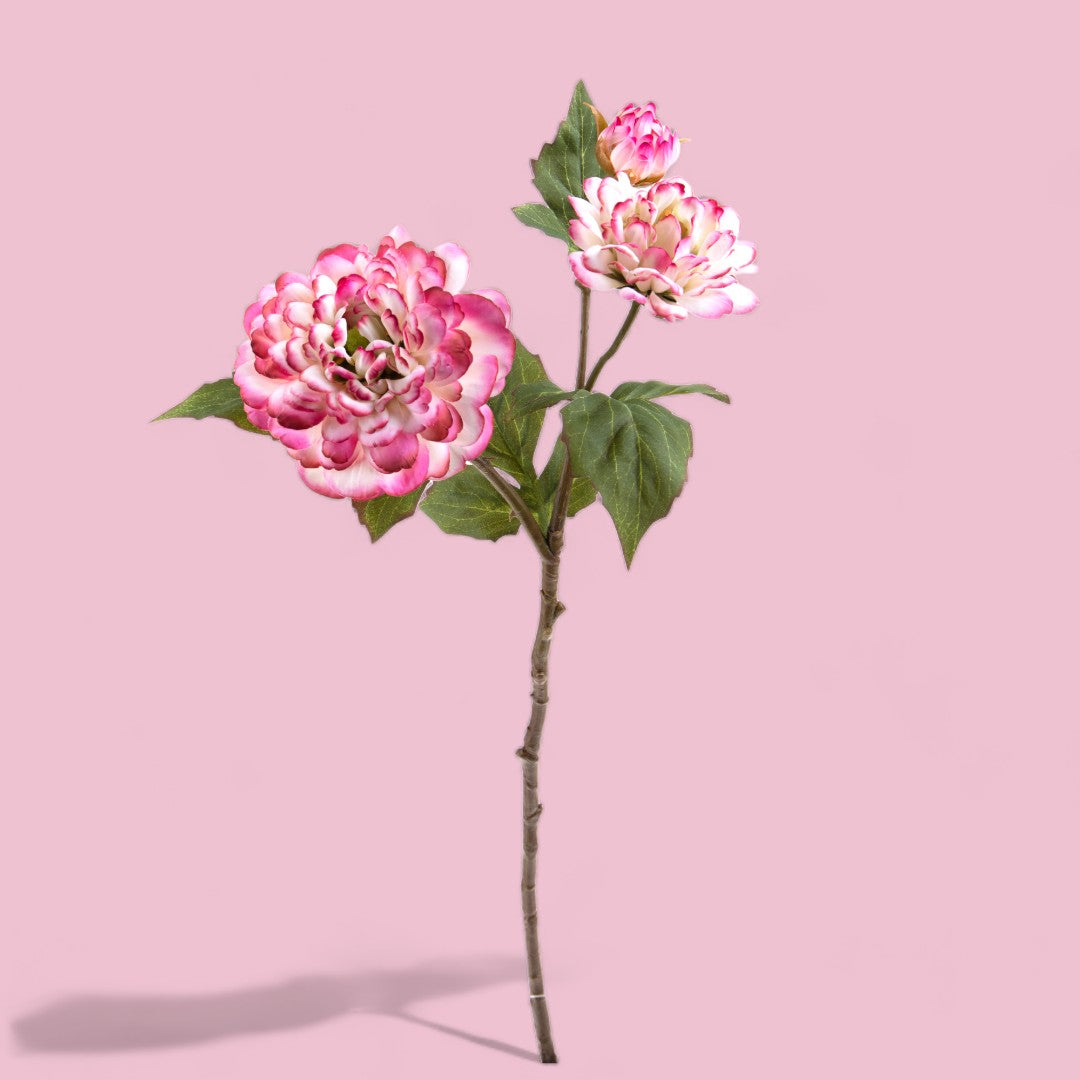 3 Pezzi • Fiore dalia artificiale 3 fiori • 59 cm