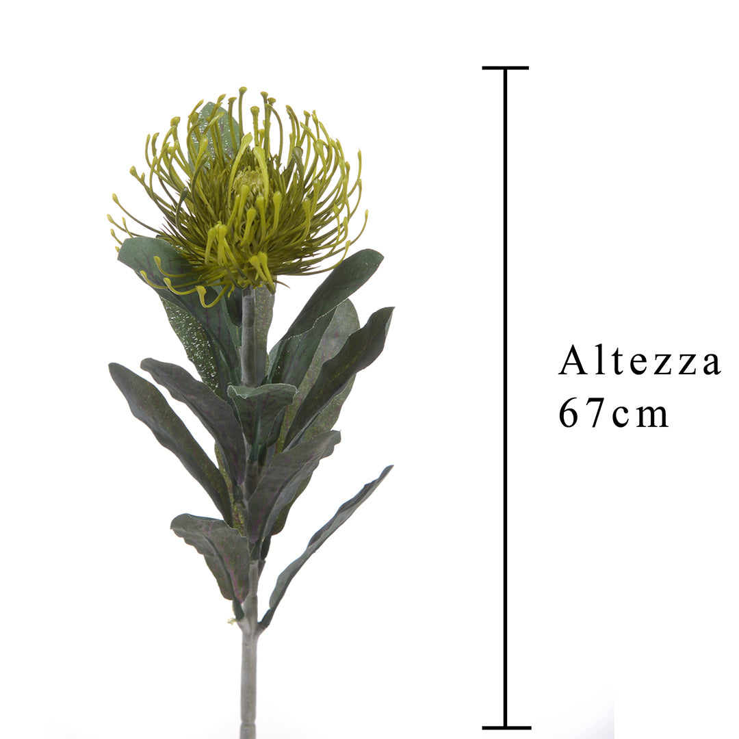 8 Pezzi • Protea artificiale 14 foglie • 67 cm