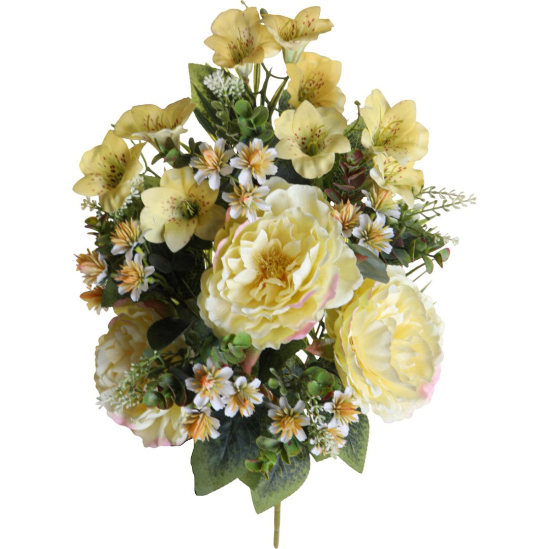 Bouquet Peonie/Campanule Frontale • 55 cm