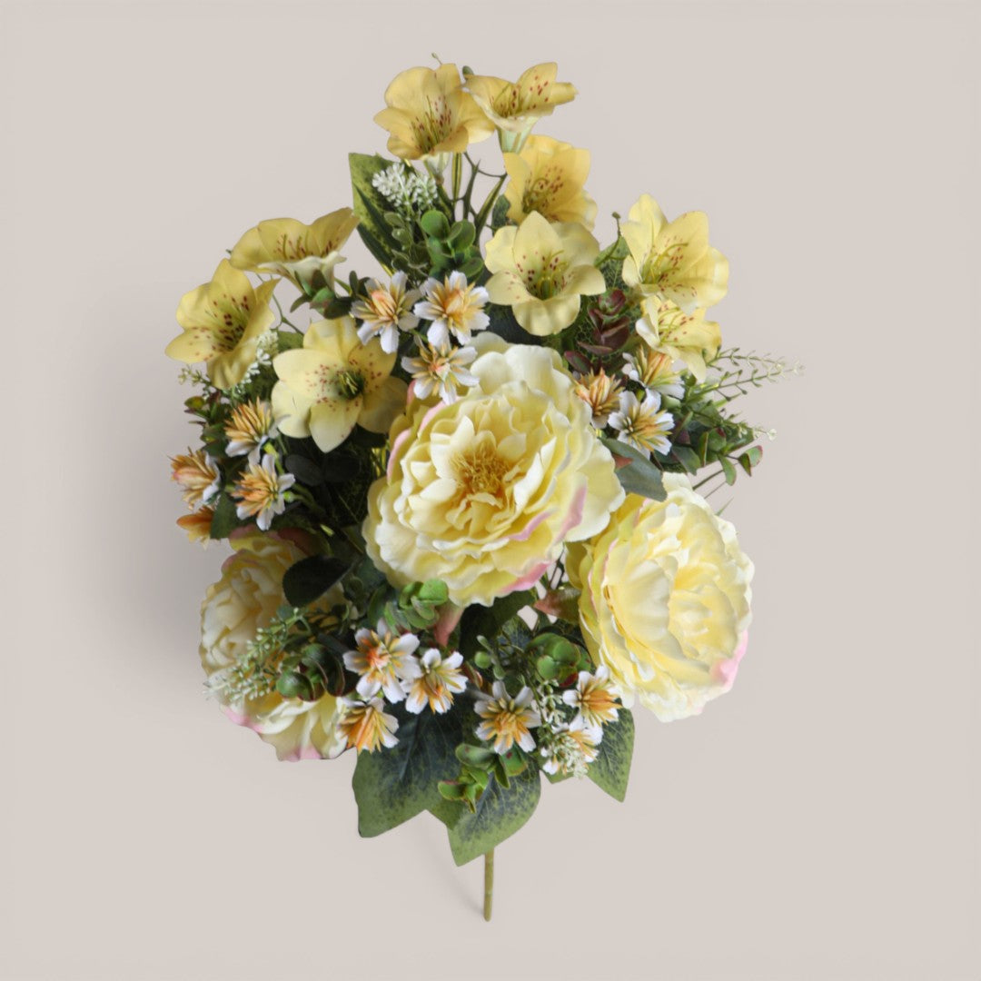 Bouquet Peonie/Campanule Frontale • 55 cm