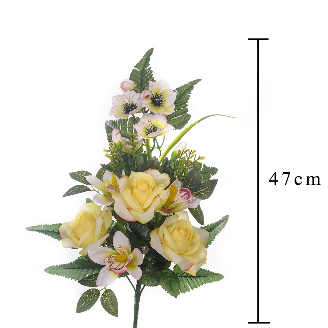 Frontale Rose/Cattleya per 9 • 59 cm
