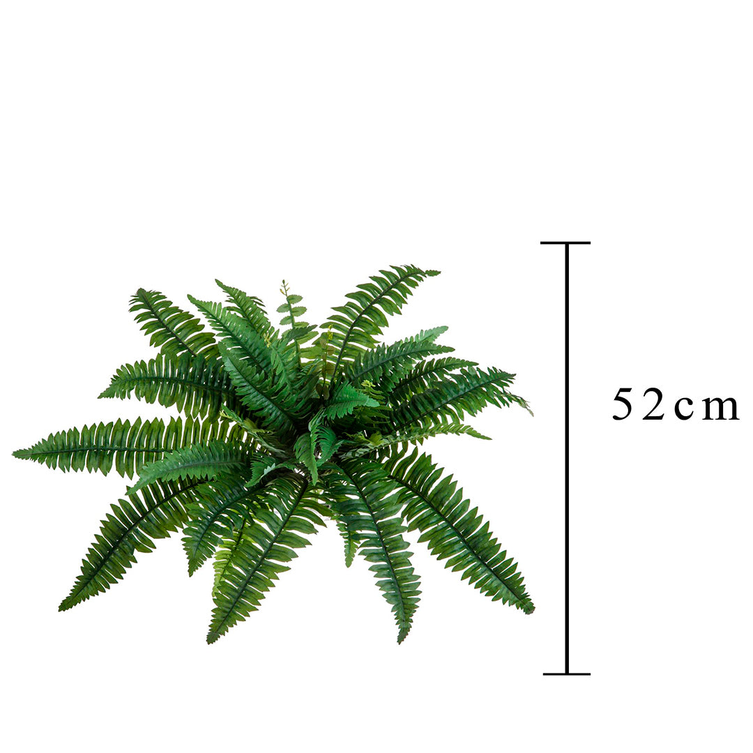 Verde artificiale Felce boston per 4 36 foglie • 52 cm