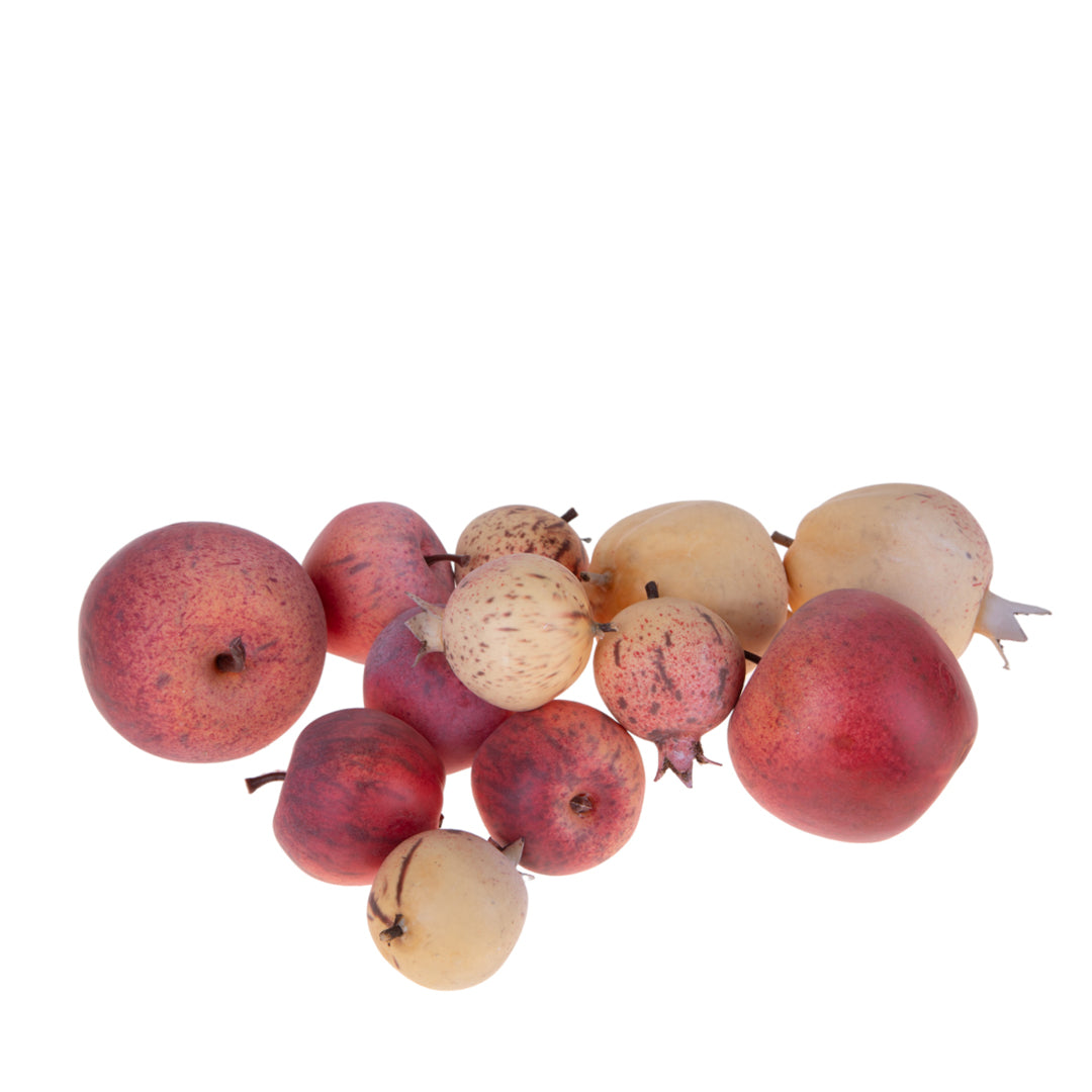 2 Pezzi • Mele/Melograni 12 Pz assortito • 6 cm