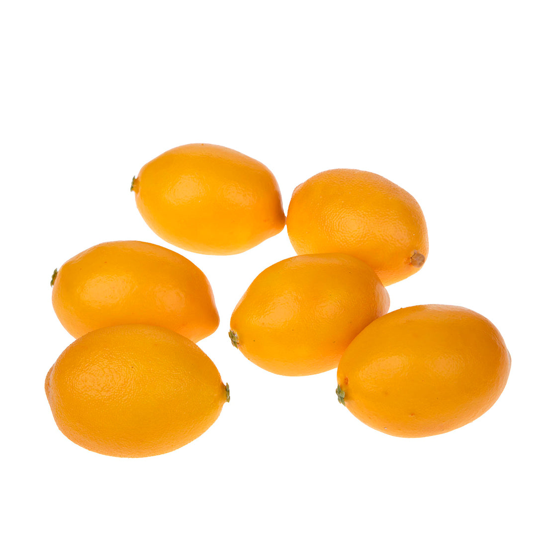 2 Pezzi • Limoni 2 buste da 6 pezzi artificiale • 5 cm