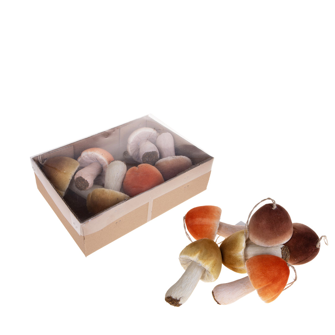 Funghi 6 pezzi Da Appendere • 15 cm