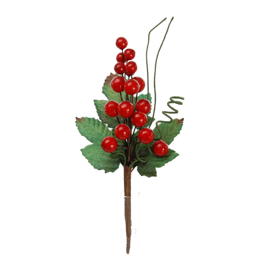 12 Pezzi • Pick Uvetta con Foglie • 15 cm