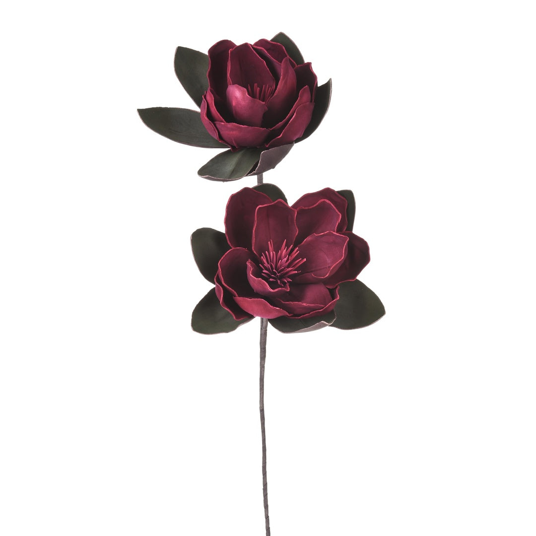 2 Pezzi • Magnolia artificiale per 2 fiori • 72 cm