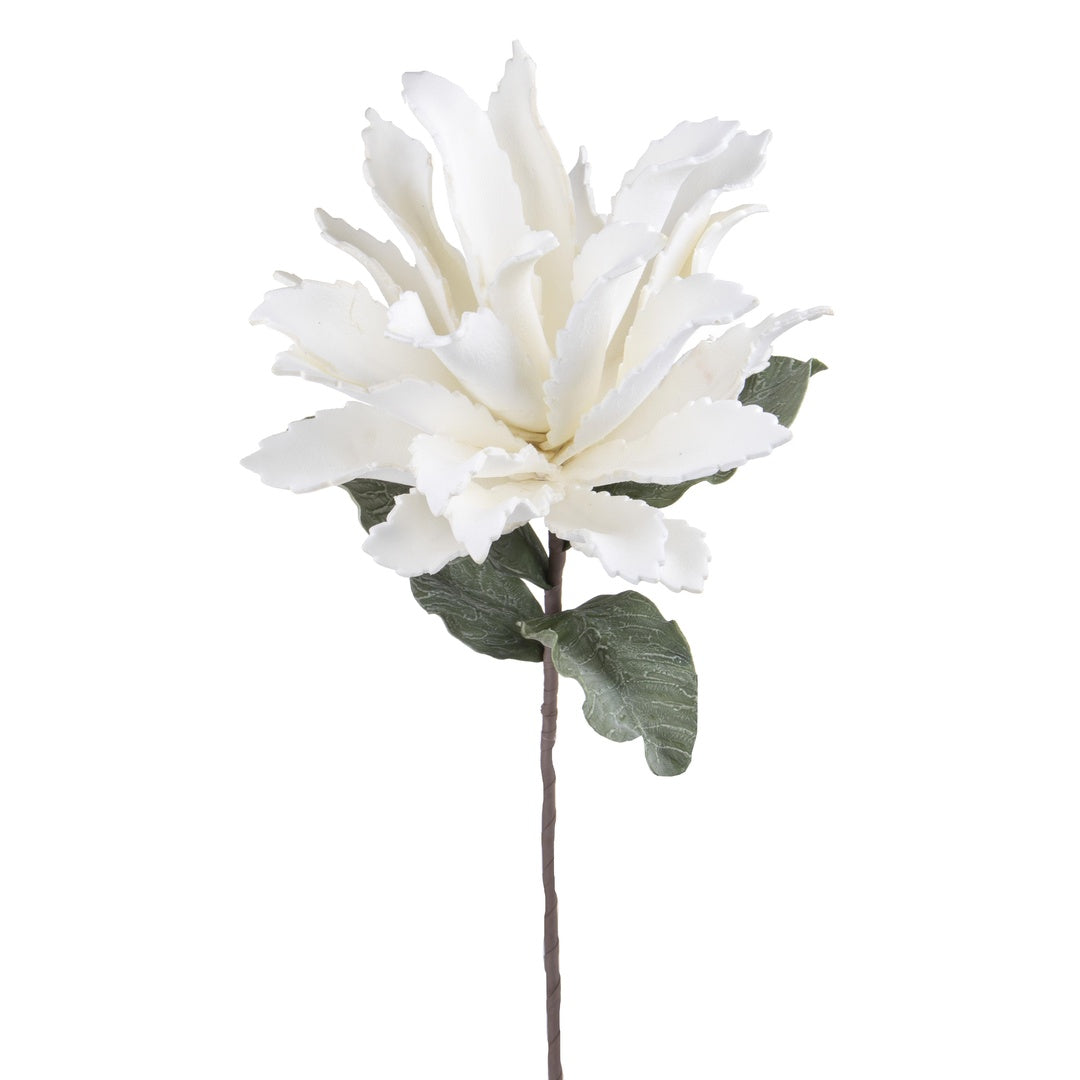 Fiore ginger in foam artificiale con foglie • 70 cm