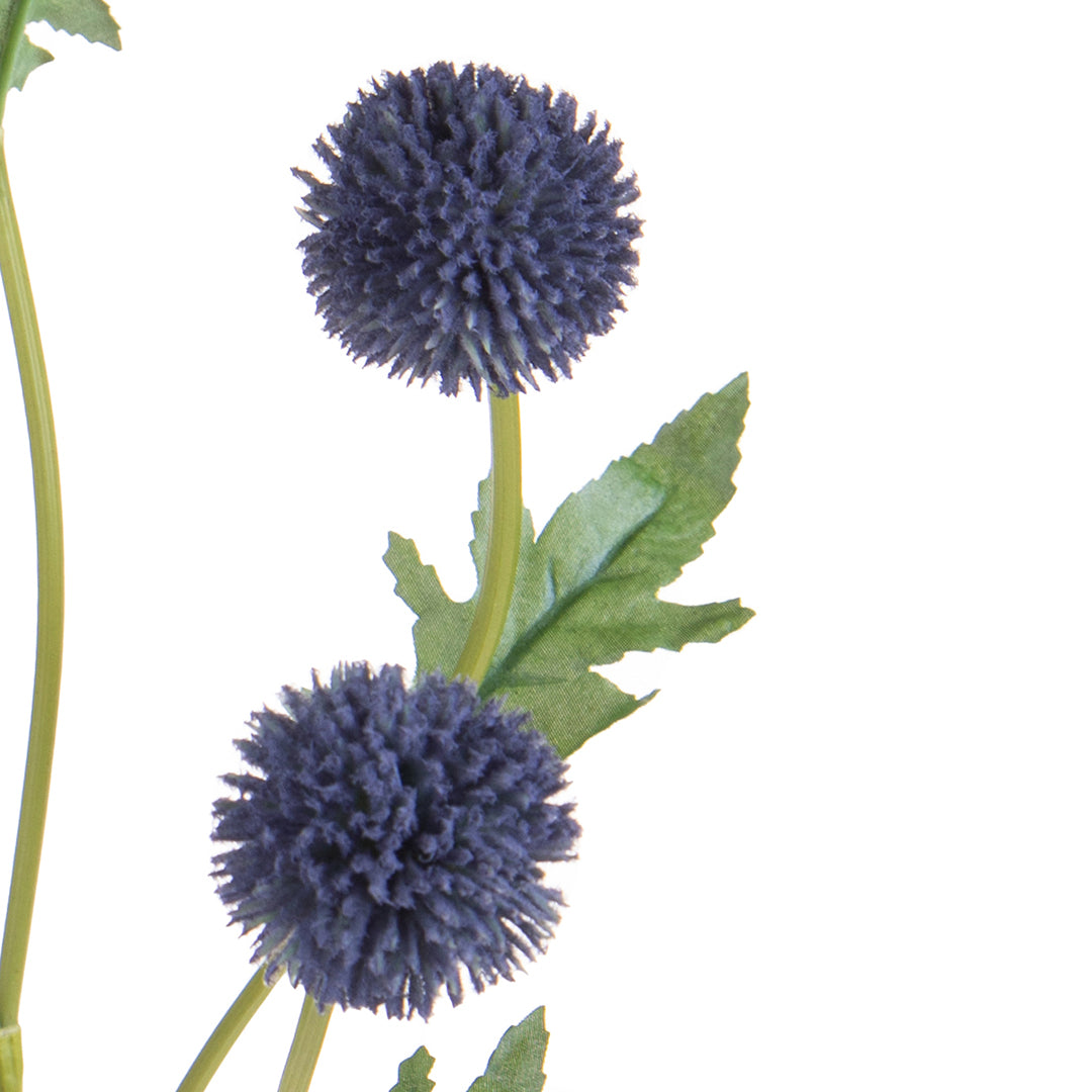 2 Pezzi • Echinops artificiale per 5 fiori • 74 cm