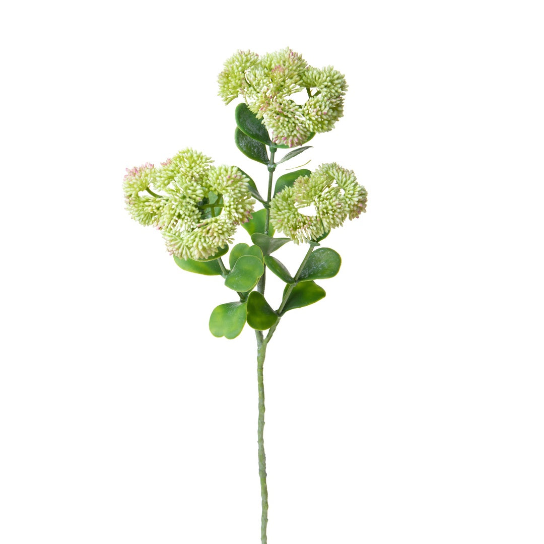 2 Pezzi • Fiore Sedum artificiale per 3 diramazioni • 56 cm