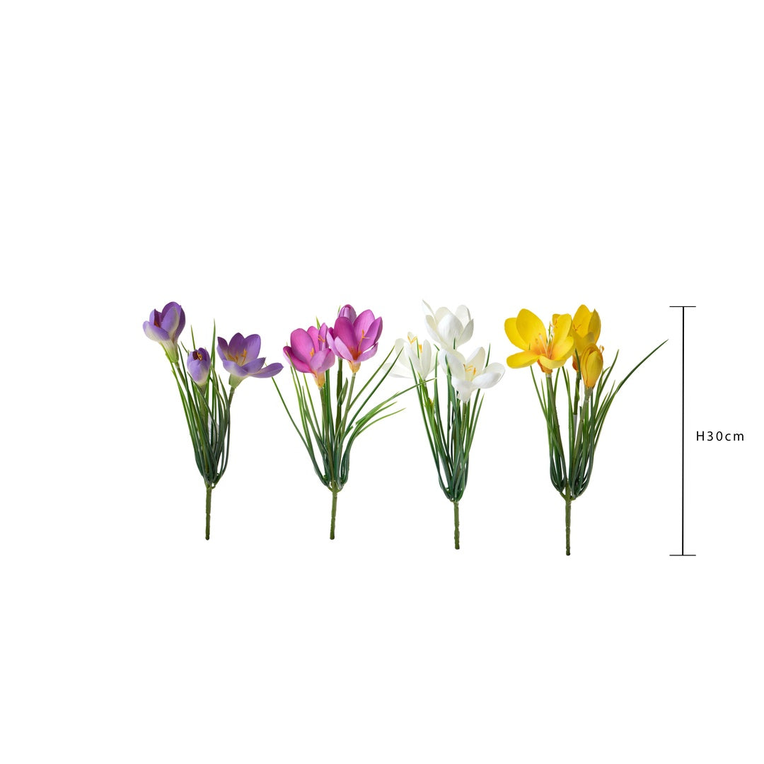 8 Pezzi • Crocus artificiale • 30 cm