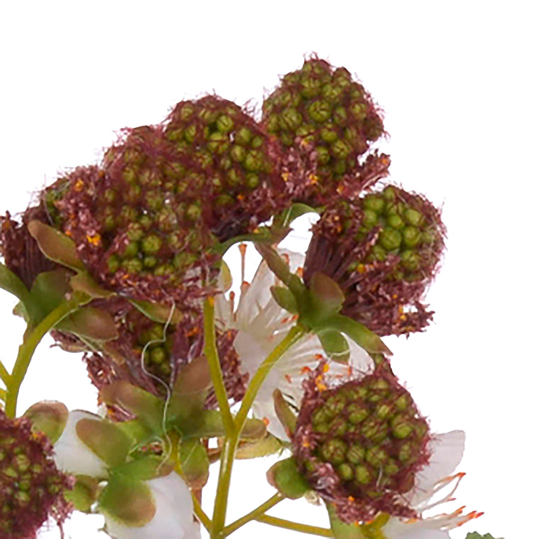 2 Pezzi • Ramo di more artificiale con fiori • 71 cm