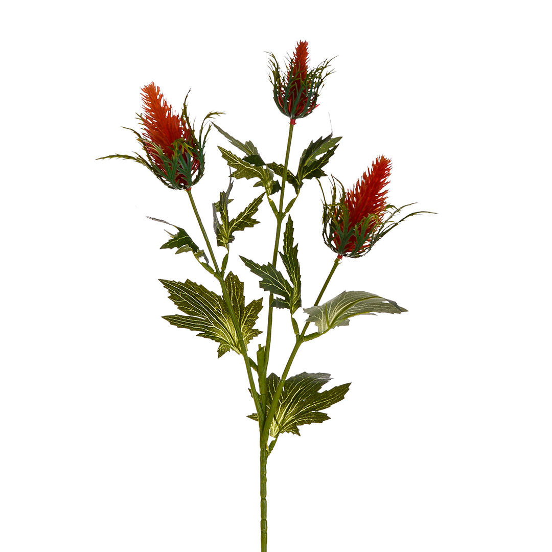 8 Pezzi • Fiore di Eringium artificiale per 3 fiori • 68 cm