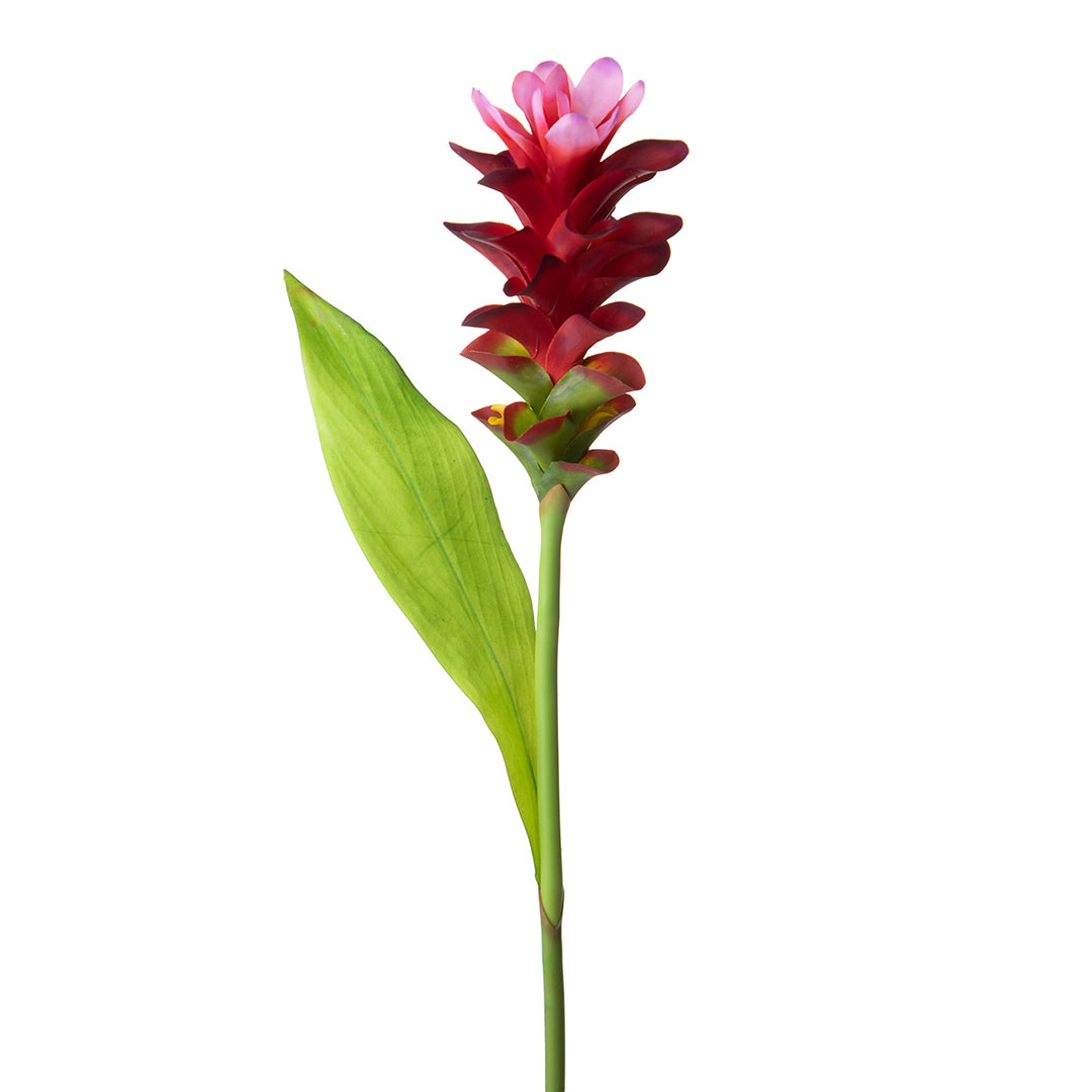 2 Pezzi • Tiny fiore con foglia artificiale • 74 cm