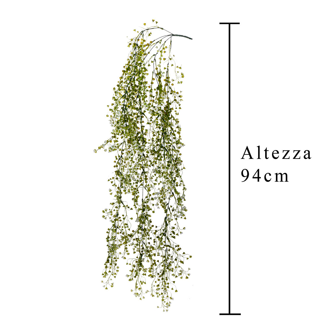 Pendente mini foglia artificiale • 94 cm