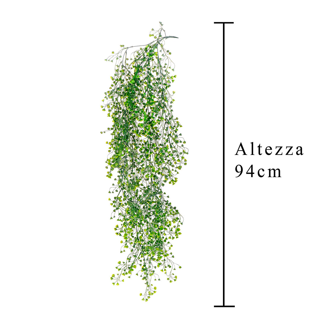 Pendente mini foglia artificiale • 94 cm