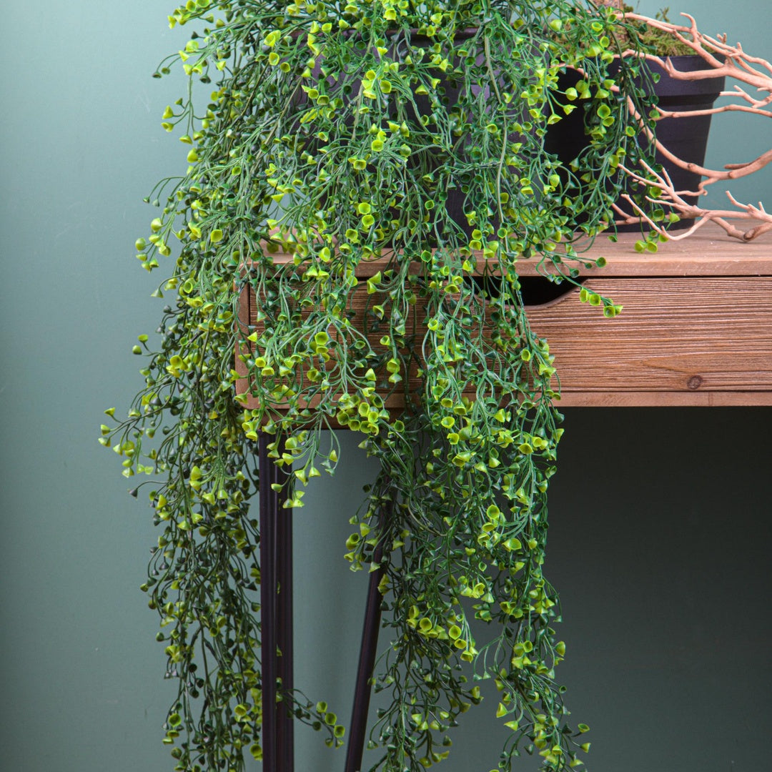 Pendente mini foglia artificiale • 94 cm