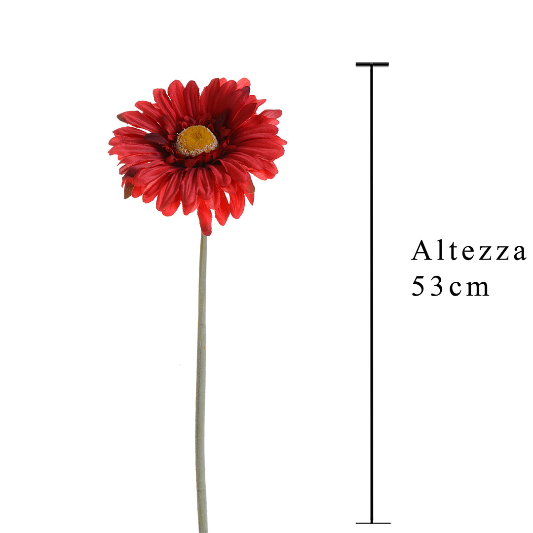 8 Pezzi • Fiore di gerbera artificiale • 53 cm