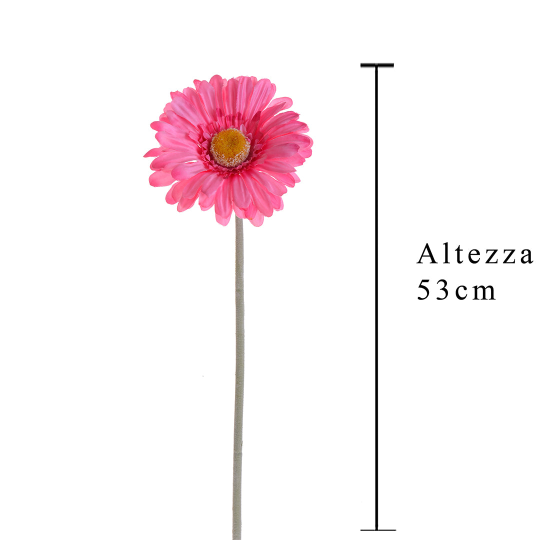 8 Pezzi • Fiore di gerbera artificiale • 53 cm
